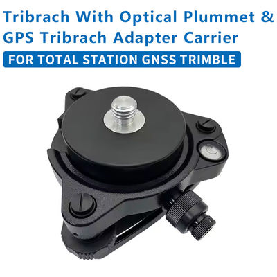 Tribrach สีดําพร้อมปรับปรุงที่ติดตั้งด้วย 5/8X11 Thread สําหรับสถานี GNSS ทั้งหมด TRIMBLE ชุดทั้งหมด