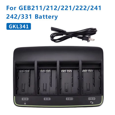 เครื่องชาร์จรถยนต์ 4 สล็อต GKL341 สําหรับแบตเตอรี่ลิเดียม แบบ GEB242/241/211/212/221/222 1PCS