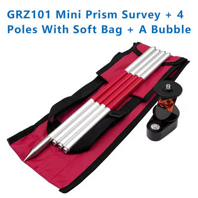 พริซมขนาดเล็ก 360 องศาใหม่สําหรับสถานีรวม SWISS TYPE แทน GRZ101 พริซมขนาดเล็กสํารวจ + 4 ต้นที่มีกระเป๋าอ่อน + กระป๋อง