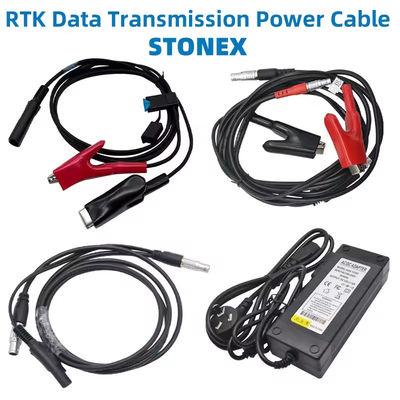 STONEX GNSS RTK เคเบิลส่งข้อมูล 5 ปิน เคเบิลไฟฟ้าสําหรับวิทยุภายนอก แอดป์เตอร์พลังงาน 220V