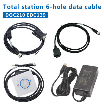 DOC210 EDC139 คาเบลข้อมูลสําหรับ TOPCON SOKKIA สถานีรวม ES/OS/PS ไปยัง PC (Win11) 6 หลุม