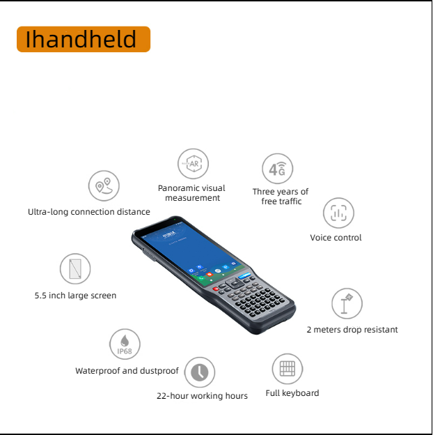 RTK Measuring GNSS GIS Data Collector Hi-Target IHAND55 เครื่องควบคุม GPS 2